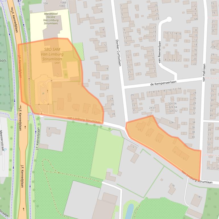 Kaart van postcodegebied 7003BG.