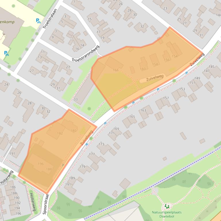 Kaart van postcodegebied 7003CK.