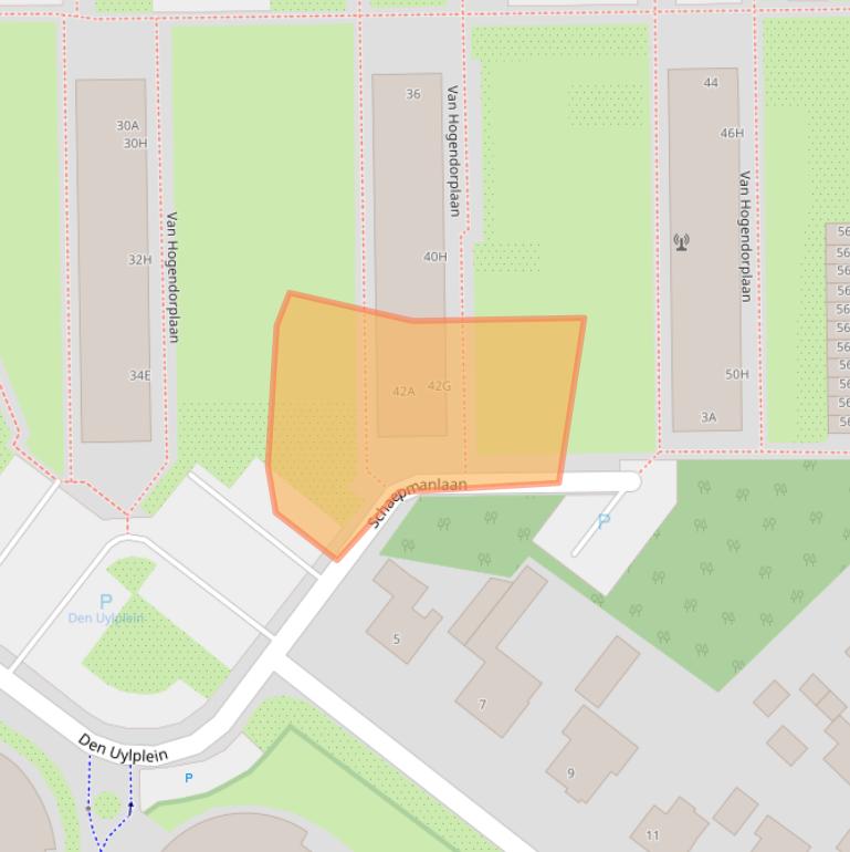 Kaart van postcodegebied 7003CS.