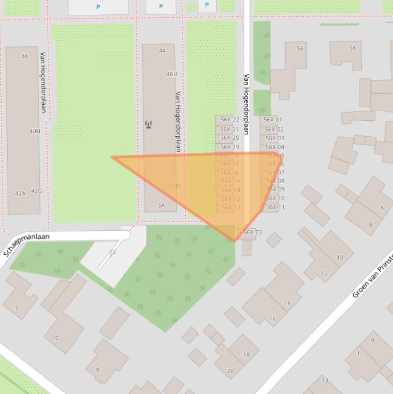 Kaart van postcodegebied 7003CV.