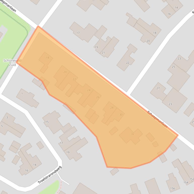 Kaart van postcodegebied 7003DE.