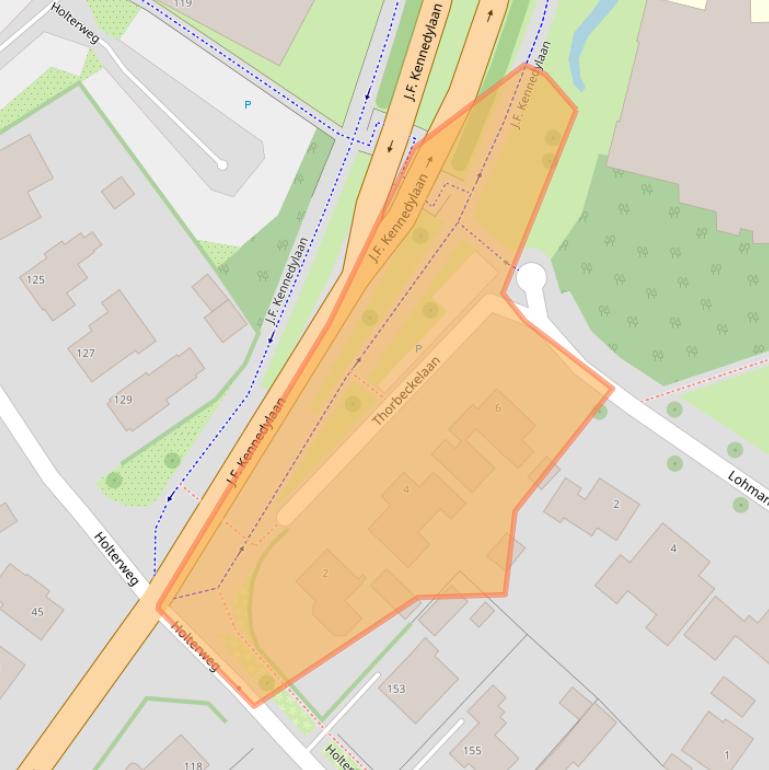 Kaart van postcodegebied 7003DM.