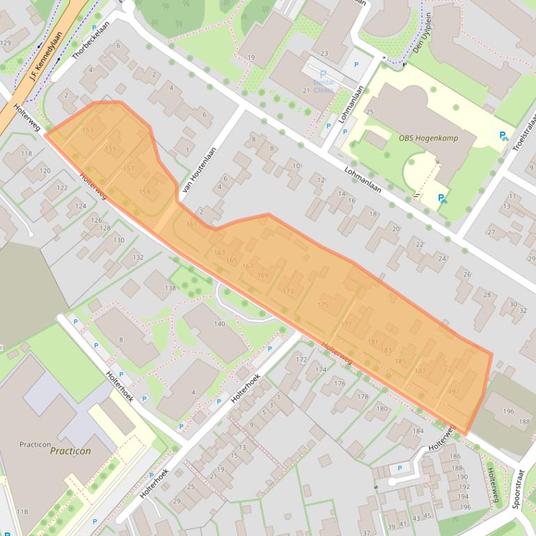 Kaart van postcodegebied 7003DP.