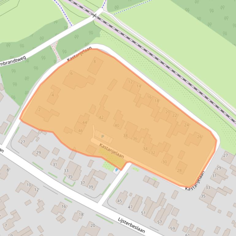 Kaart van postcodegebied 7004AK.