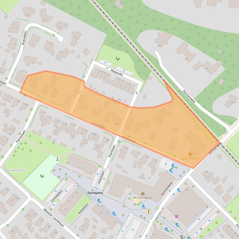 Kaart van postcodegebied 7004AP.