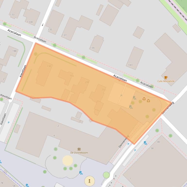 Kaart van postcodegebied 7004AW.