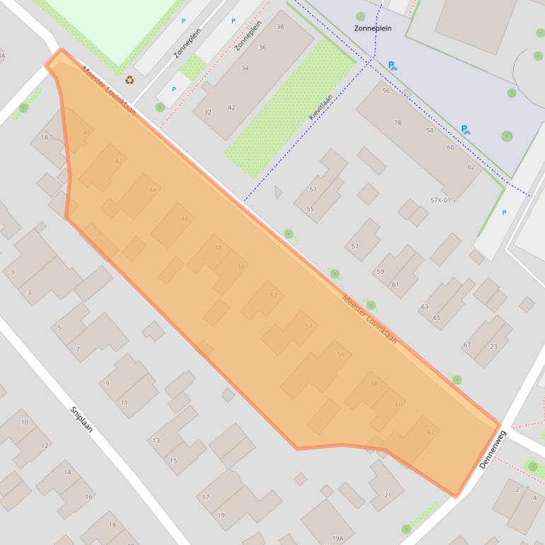 Kaart van postcodegebied 7004BK.