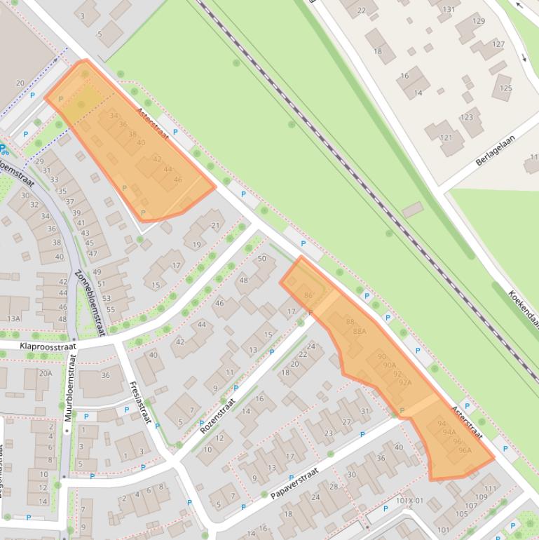 Kaart van postcodegebied 7004BW.