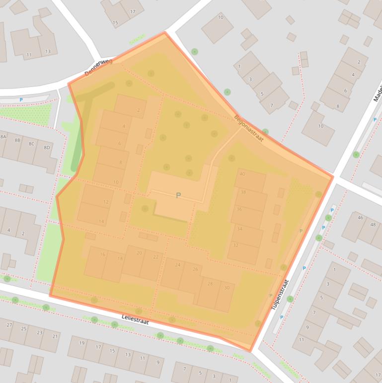 Kaart van postcodegebied 7004CL.