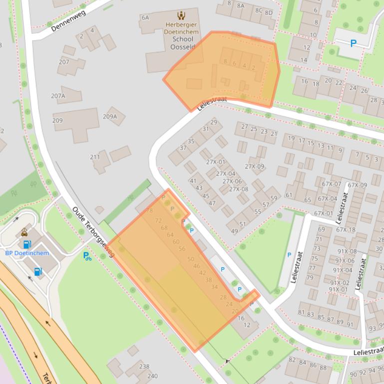 Kaart van postcodegebied 7004CS.