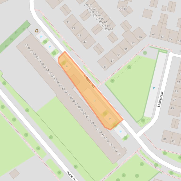 Kaart van postcodegebied 7004CT.