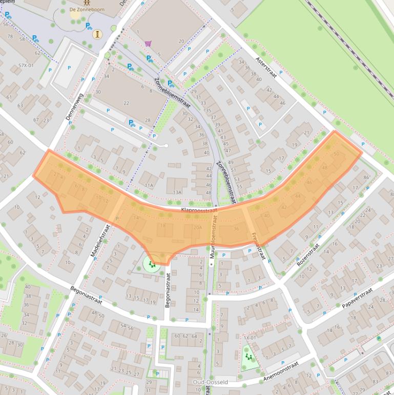 Kaart van postcodegebied 7004EH.