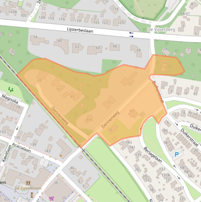 Kaart van postcodegebied 7004GM.