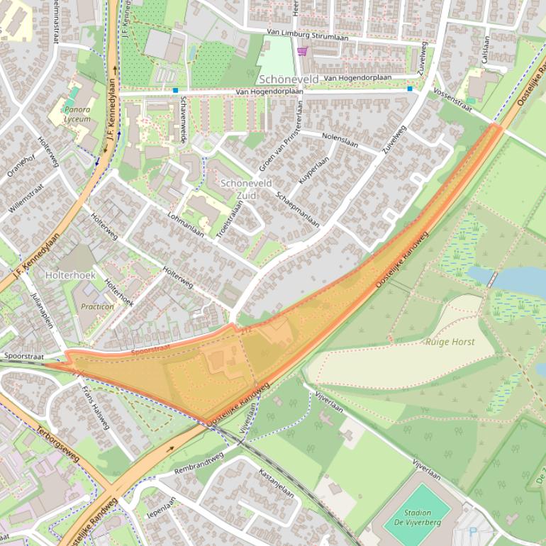 Kaart van postcodegebied 7004GT.