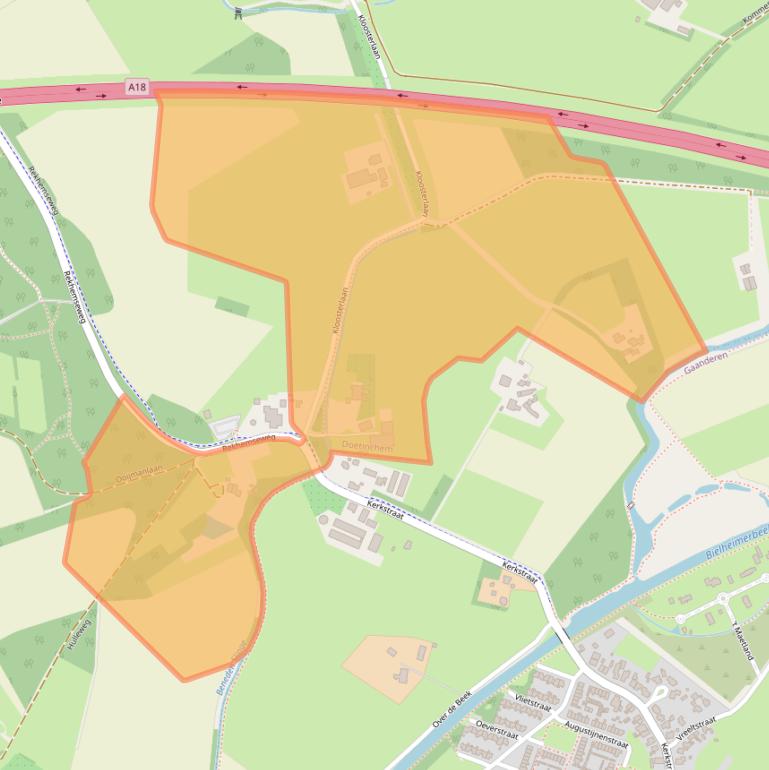 Kaart van postcodegebied 7004HE.