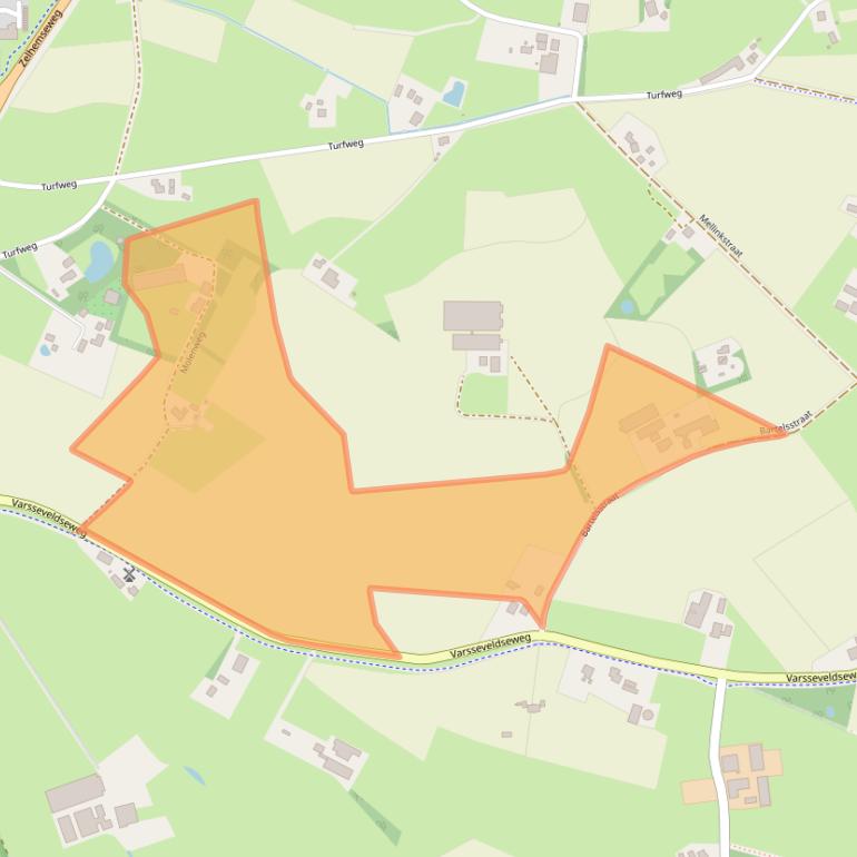 Kaart van postcodegebied 7004HL.