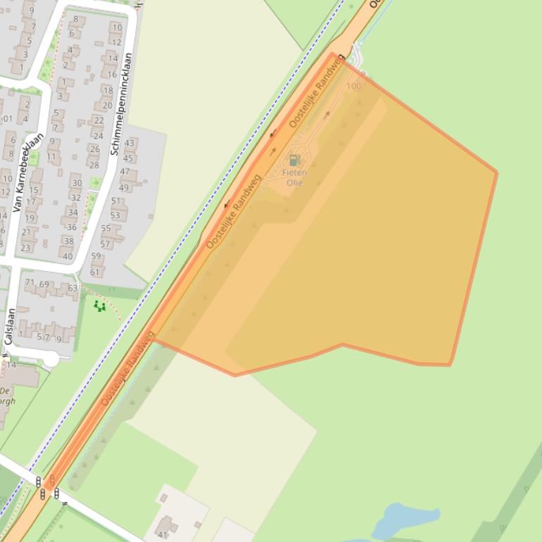 Kaart van postcodegebied 7004HZ.