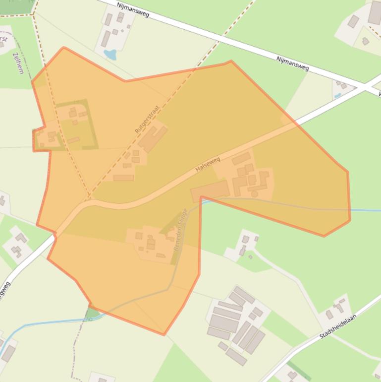 Kaart van postcodegebied 7004JA.