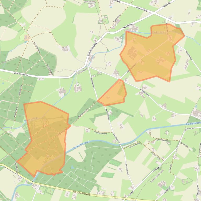Kaart van postcodegebied 7004JE.