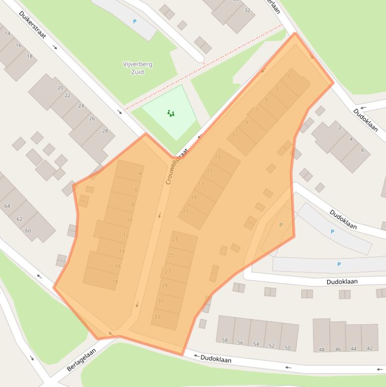 Kaart van postcodegebied 7004LD.