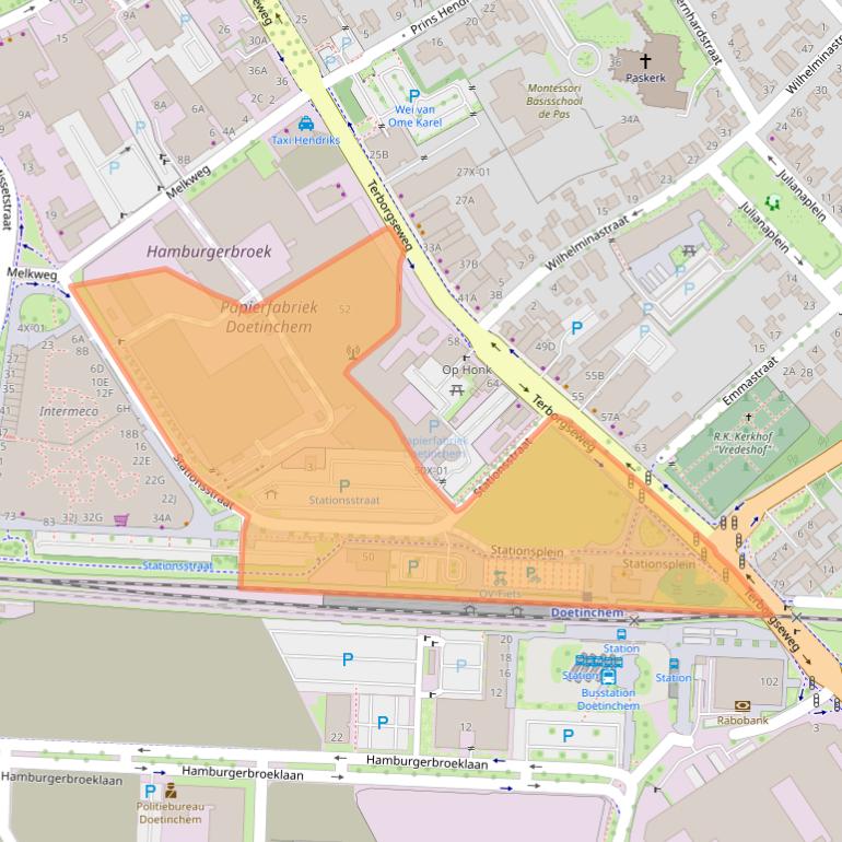 Kaart van postcodegebied 7005AK.