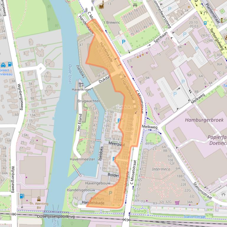 Kaart van postcodegebied 7005AL.