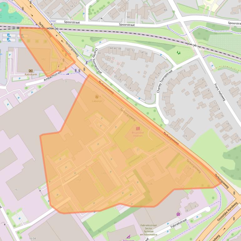 Kaart van postcodegebied 7005BC.