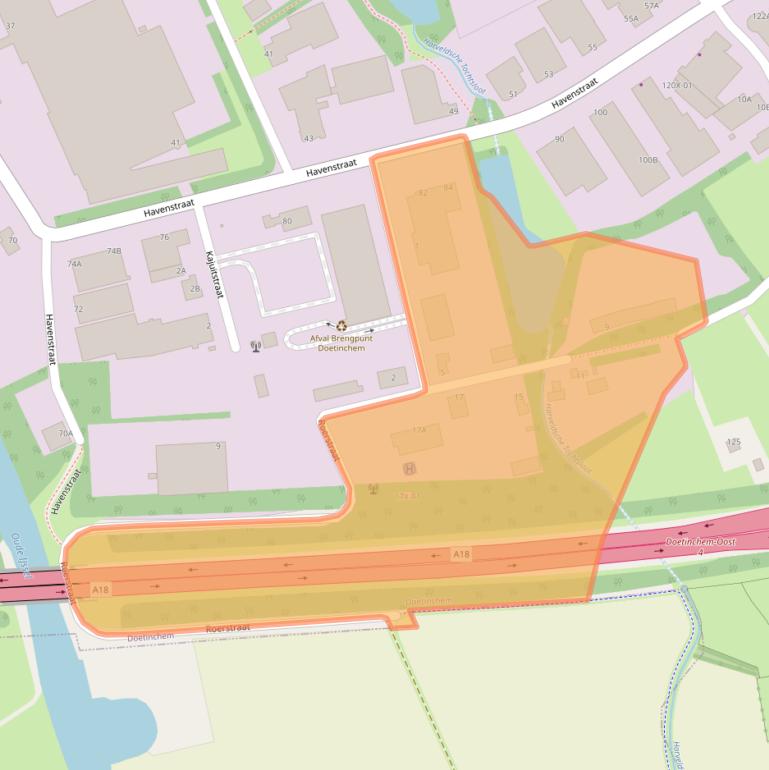 Kaart van postcodegebied 7005BS.