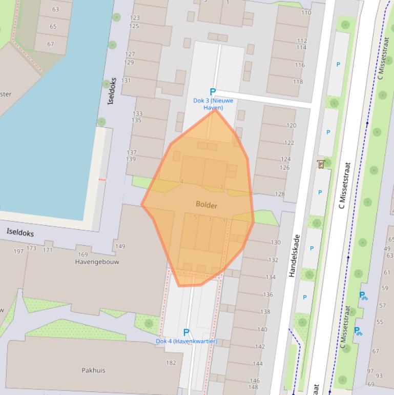 Kaart van postcodegebied 7005CB.