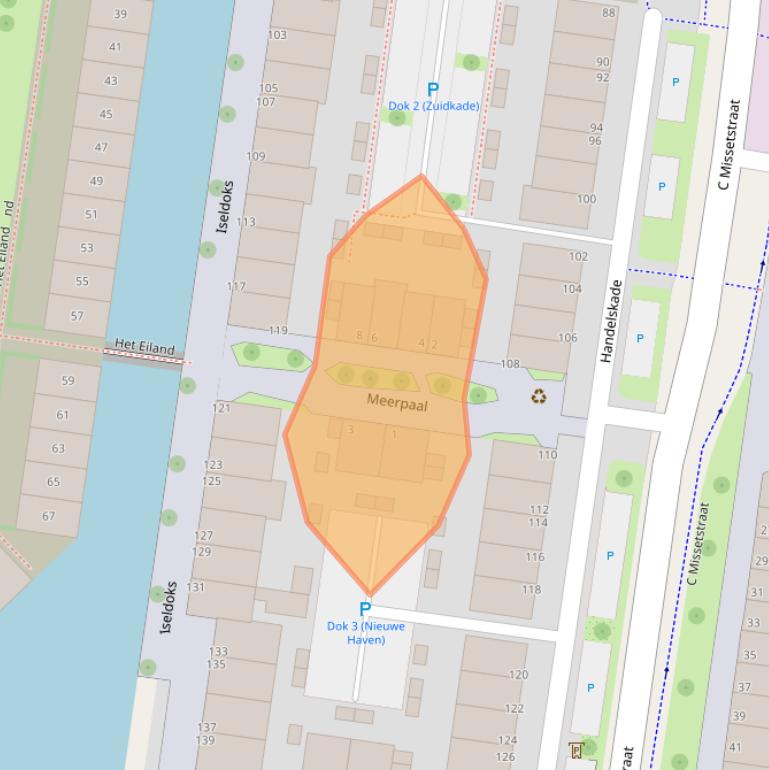 Kaart van postcodegebied 7005CW.