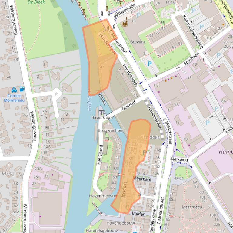 Kaart van postcodegebied 7005CX.