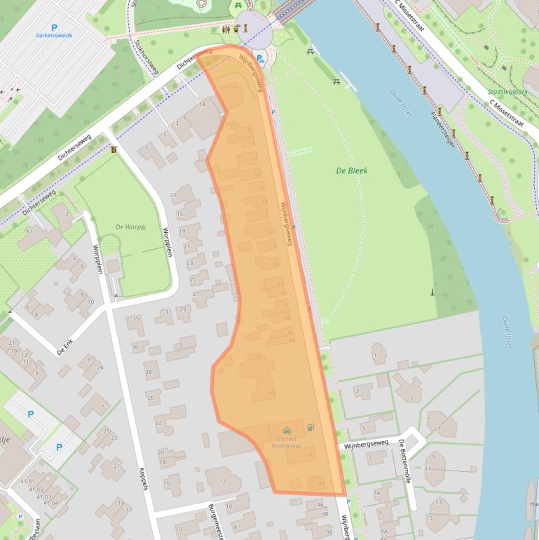 Kaart van postcodegebied 7006AJ.