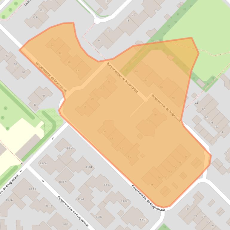Kaart van postcodegebied 7006AX.