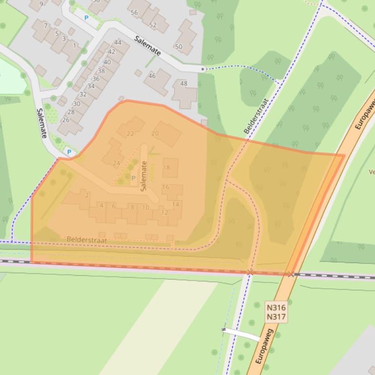 Kaart van postcodegebied 7006CB.