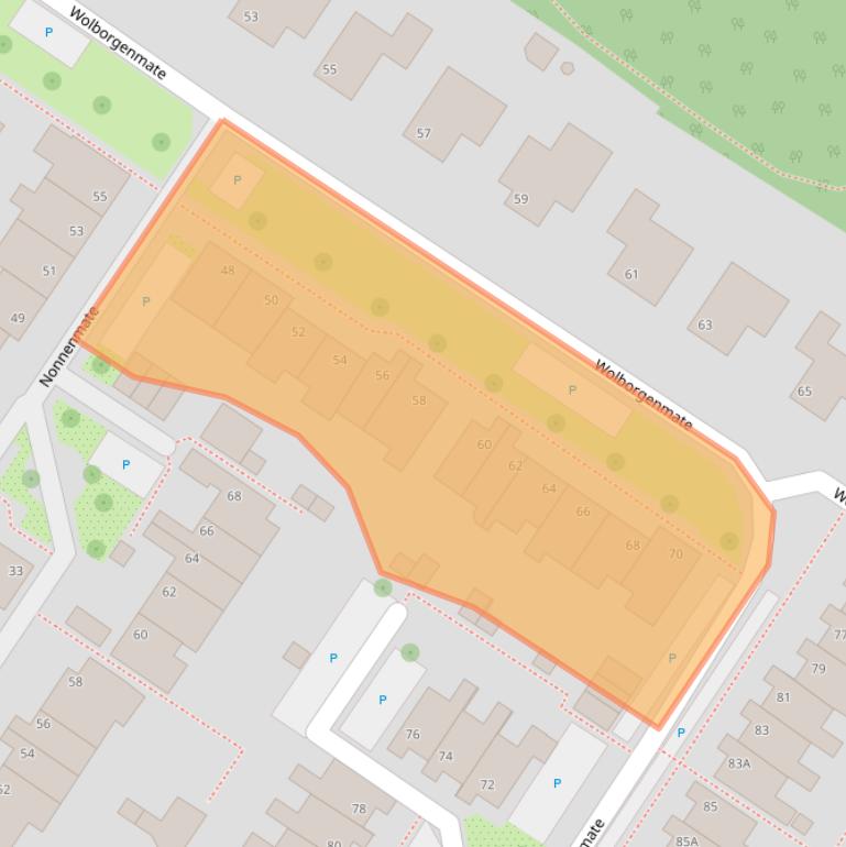 Kaart van postcodegebied 7006DJ.