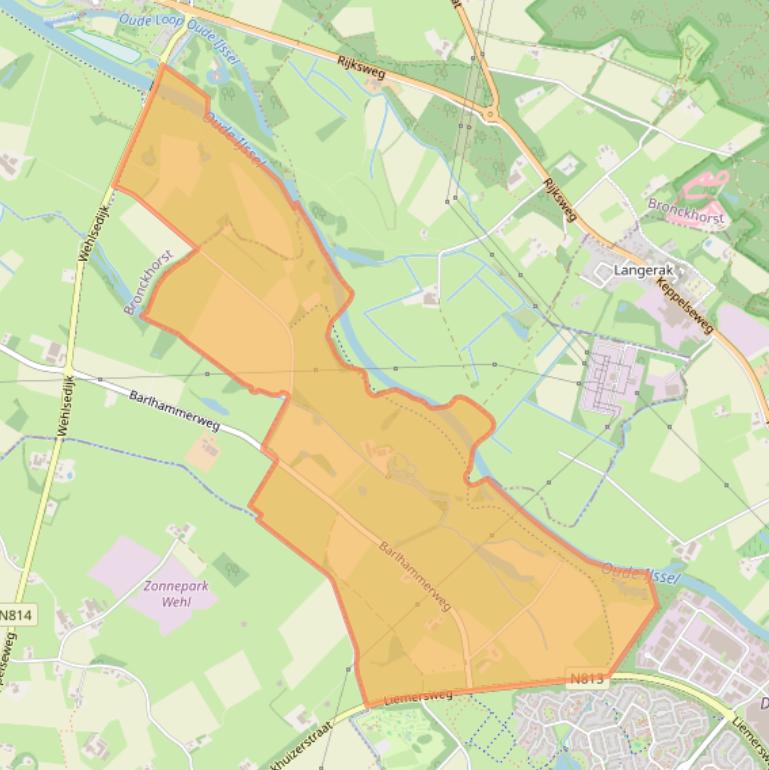 Kaart van postcodegebied 7006GE.
