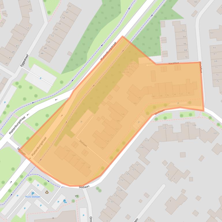Kaart van postcodegebied 7006HJ.