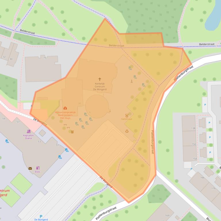 Kaart van postcodegebied 7006NJ.