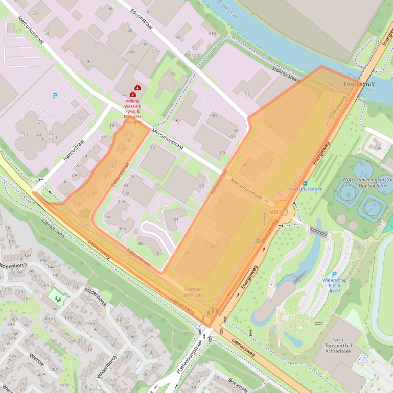 Kaart van postcodegebied 7006RB.