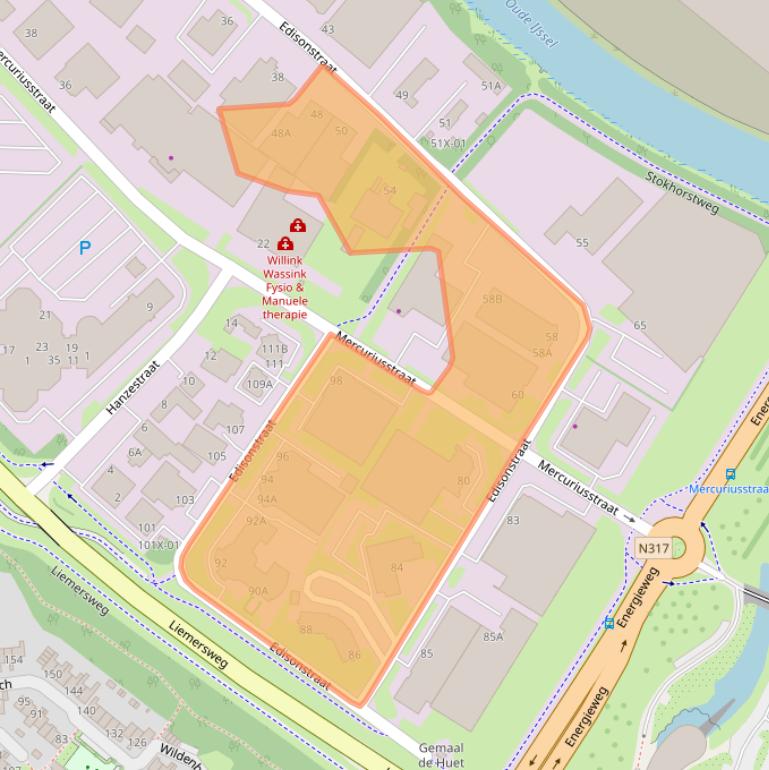 Kaart van postcodegebied 7006RE.