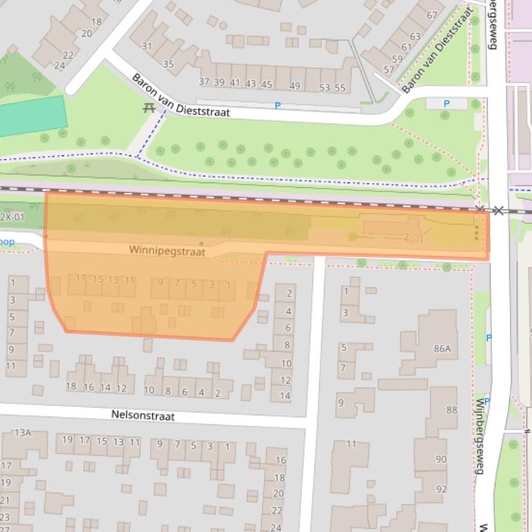 Kaart van postcodegebied 7007AE.
