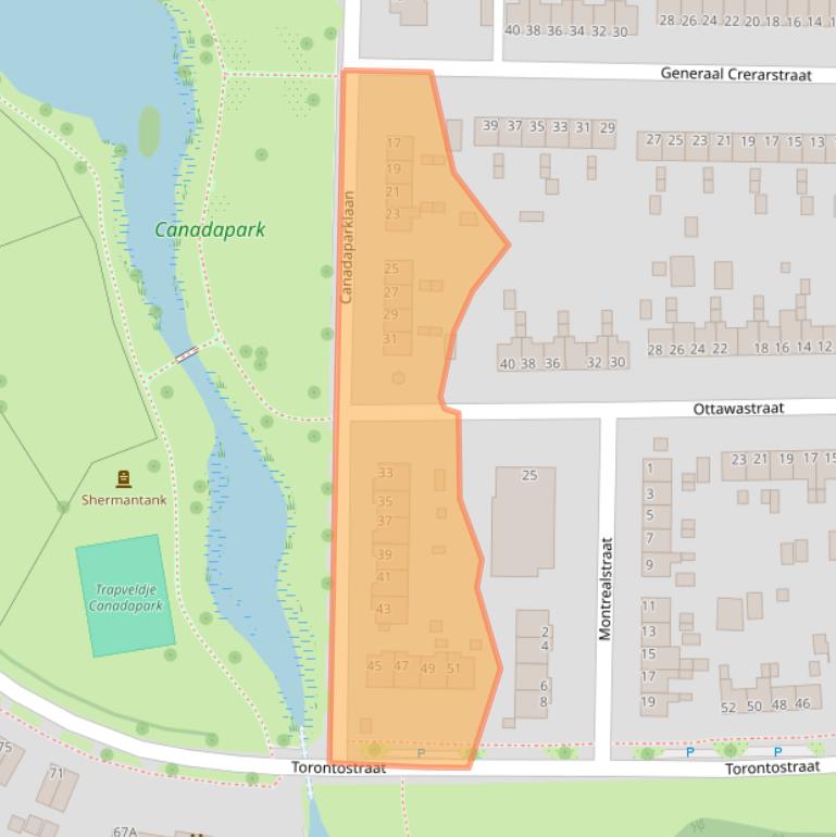Kaart van postcodegebied 7007BH.