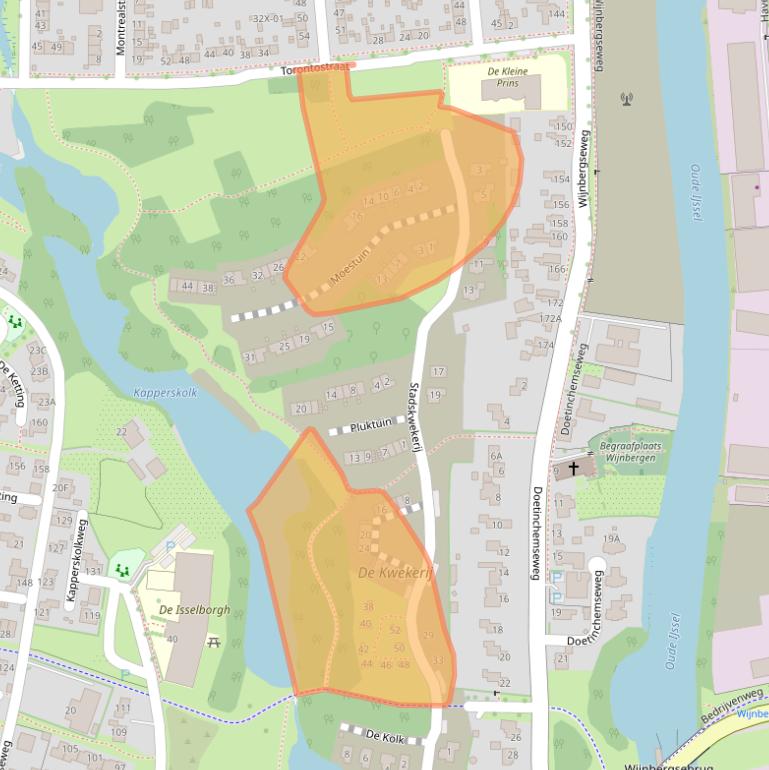 Kaart van postcodegebied 7007CG.