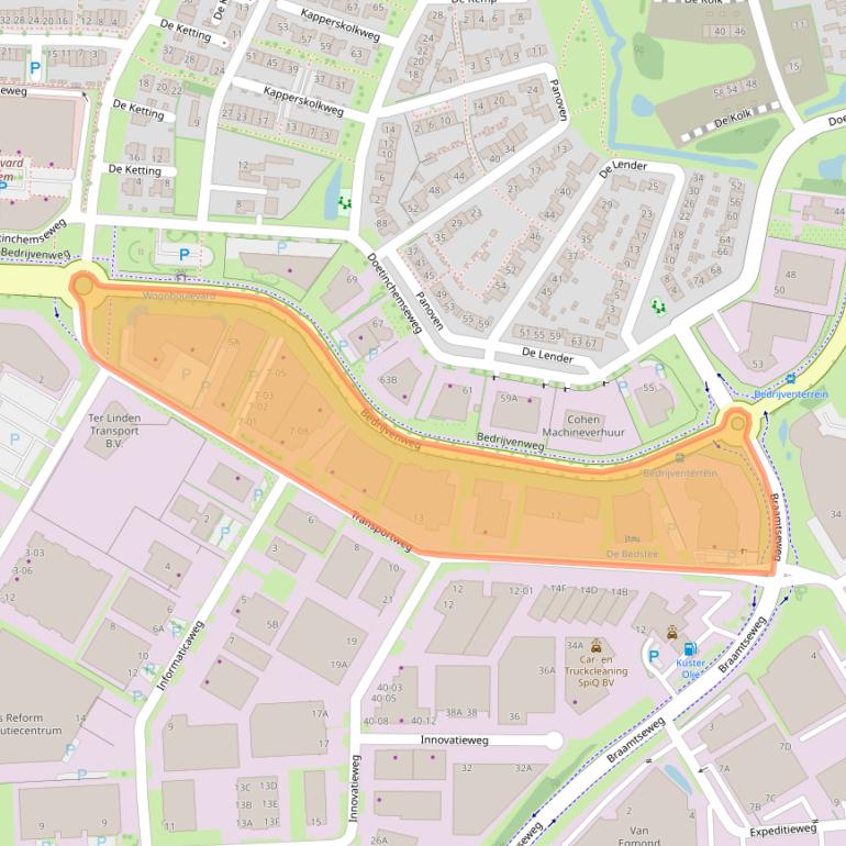 Kaart van postcodegebied 7007CL.