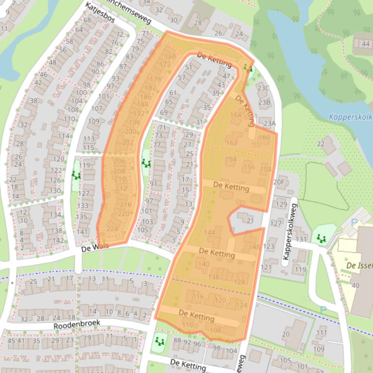 Kaart van postcodegebied 7007DJ.