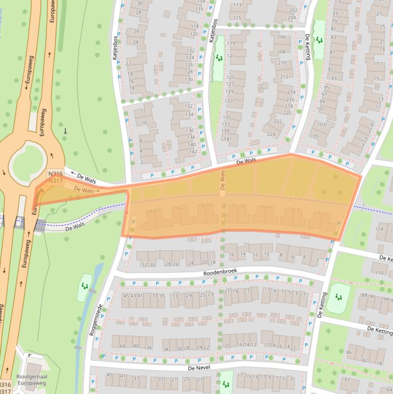 Kaart van postcodegebied 7007DM.