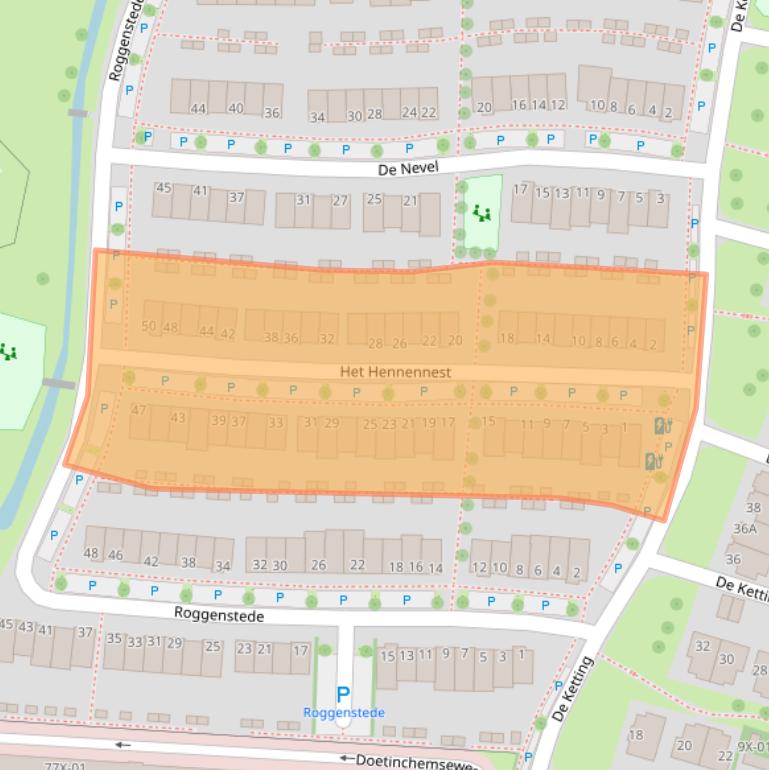 Kaart van postcodegebied 7007DR.