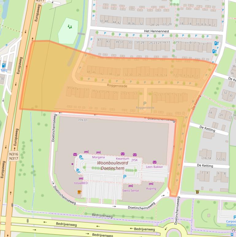 Kaart van postcodegebied 7007DS.