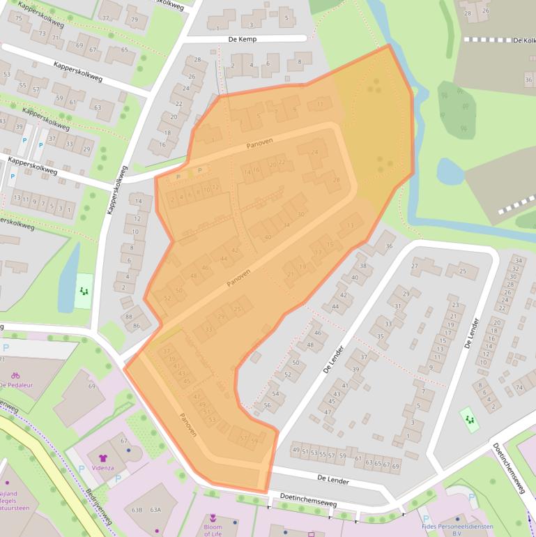 Kaart van postcodegebied 7007DW.