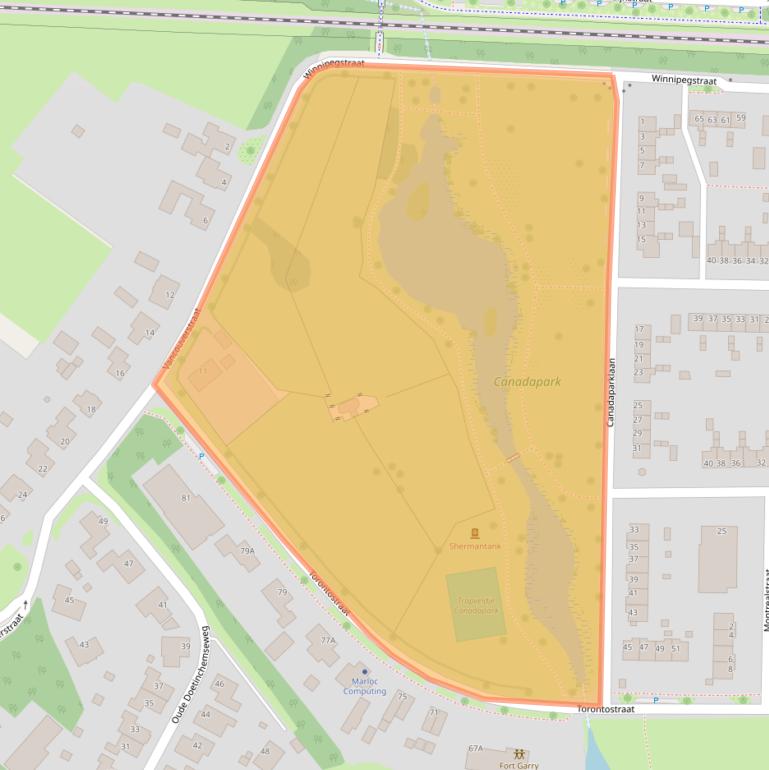 Kaart van postcodegebied 7007GA.